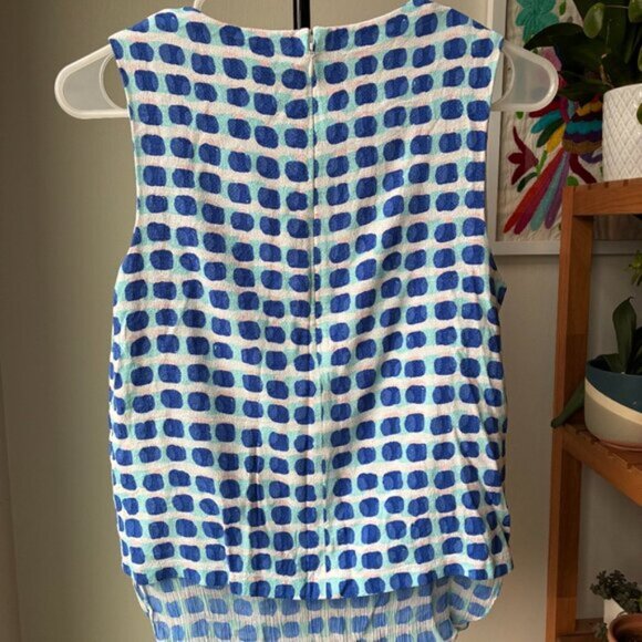 Kate Spade Blue and White Polka Dots Tank Top - Size S - Picture 3 of 7